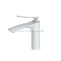 Hot Sell Small Brass Modern Basin Faucet White